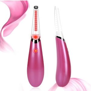 Heated eyelashes curler